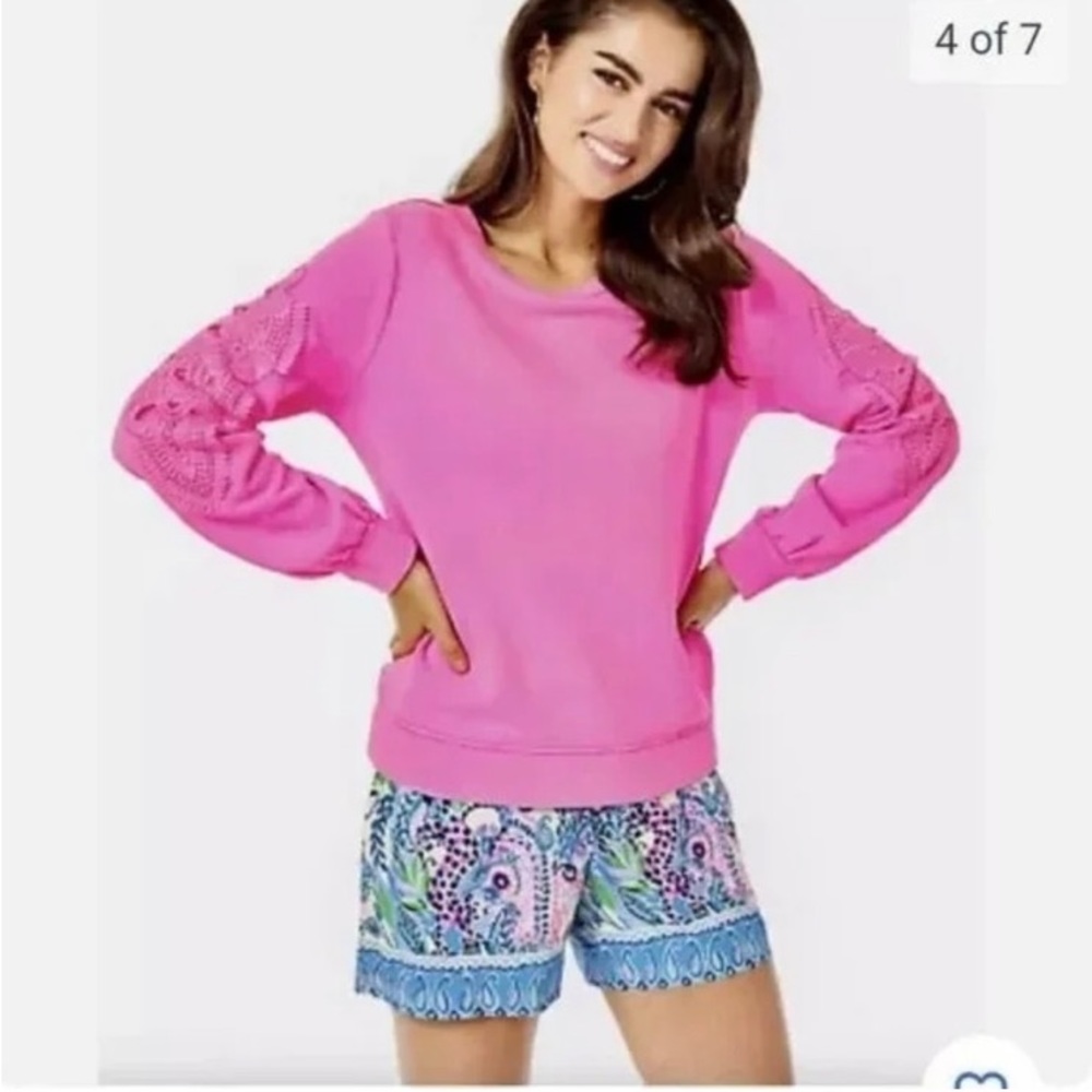 Lily Pulitzer-Katia Shorts in Macadamia Print.